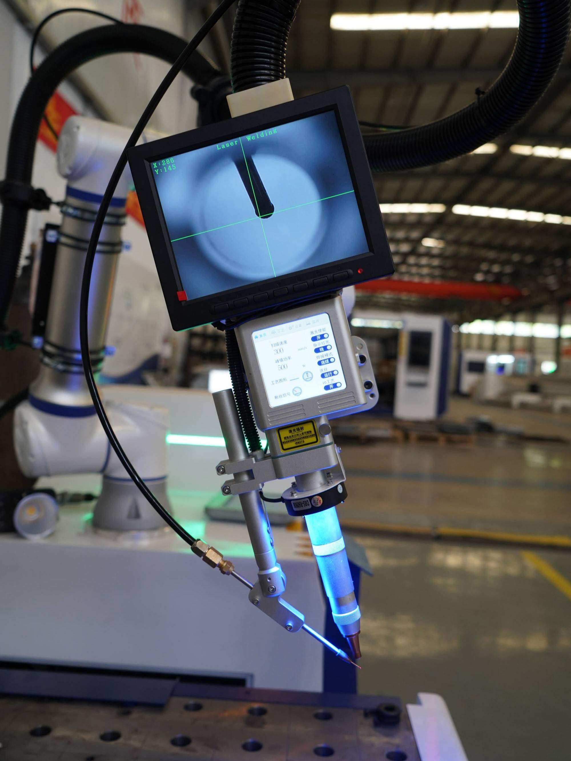 Máquina robótica de solda a laser
