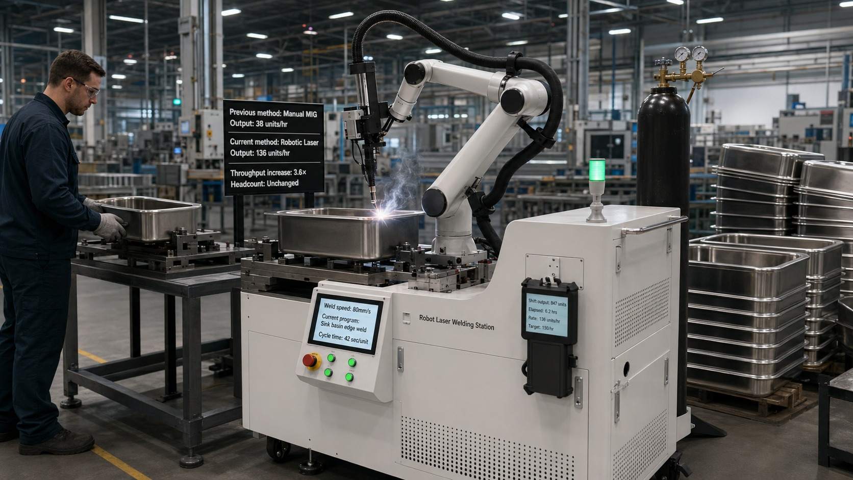 Soldagem rob&oacute;tica a laser vs MIG vs TIG: a compara&ccedil;&atilde;o completa de m&eacute;todos de soldagem para fabricantes