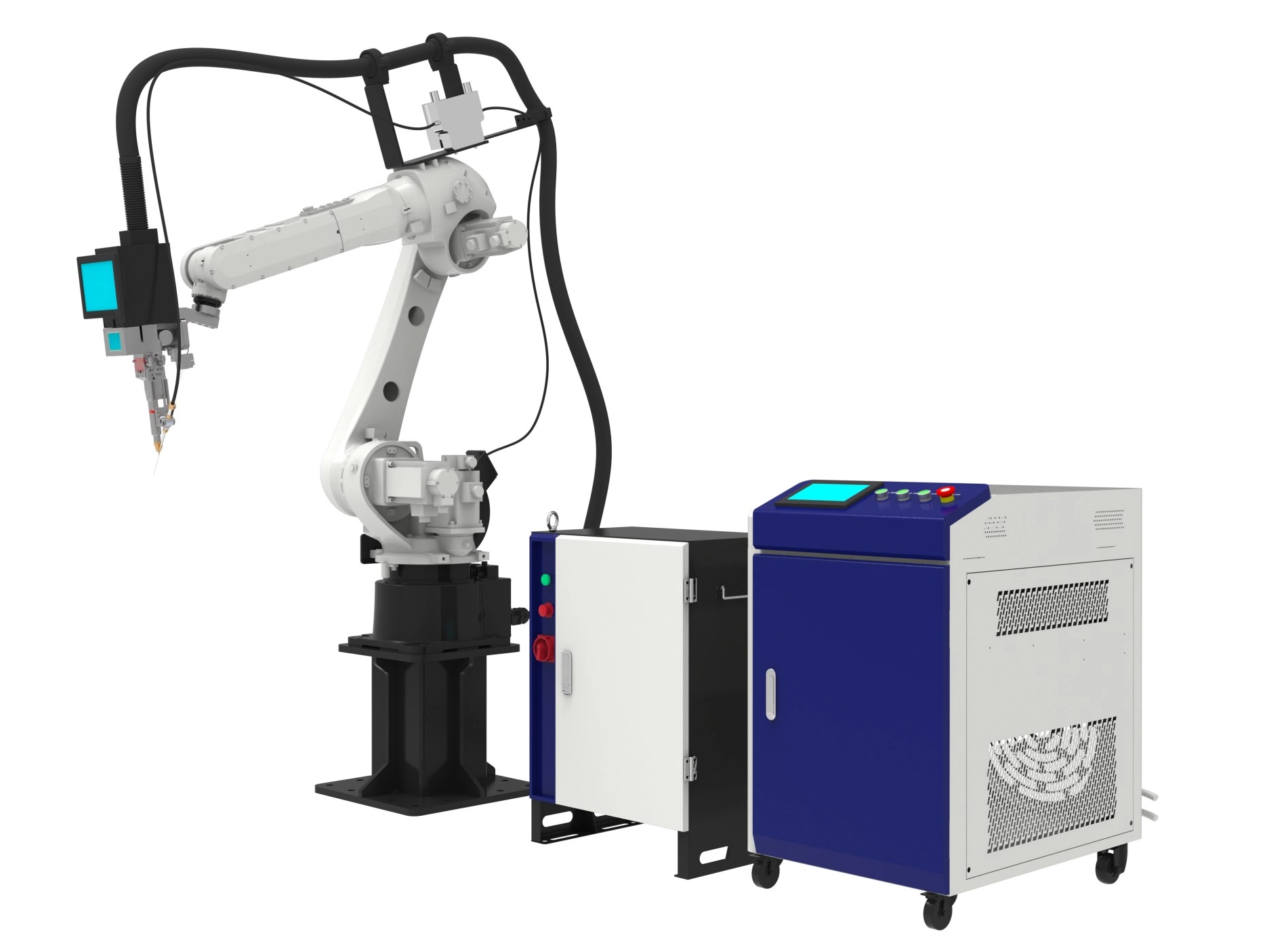 Soldagem a laser por rob&ocirc; industrial versus soldagem por rob&ocirc; colaborativa: o que &eacute; certo para sua f&aacute;brica?